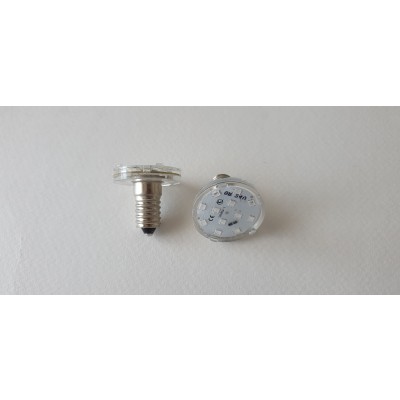 LAMPADA LED E14 15 LED 24V VERDE SIGILLATO