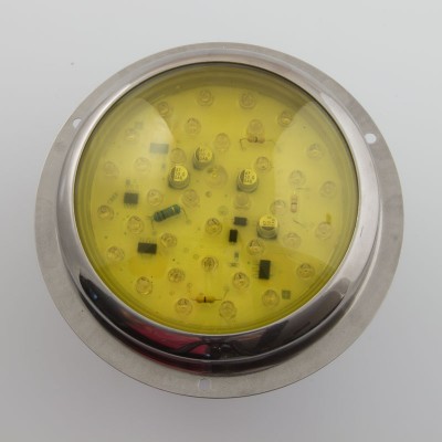 HALO SPOT INOX COMPLETO GIALLO