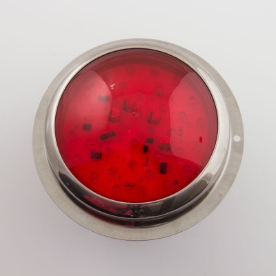 HALO SPOT INOX COMPLETO ROSSO