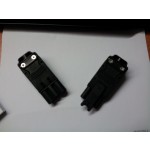 CONNECTOR 3PINS MALE+FEMALE BLACK