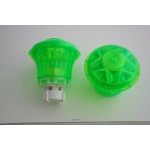 CABOCHON E14 SATURNO COMPLETO CON DADO VERDE FOSF.